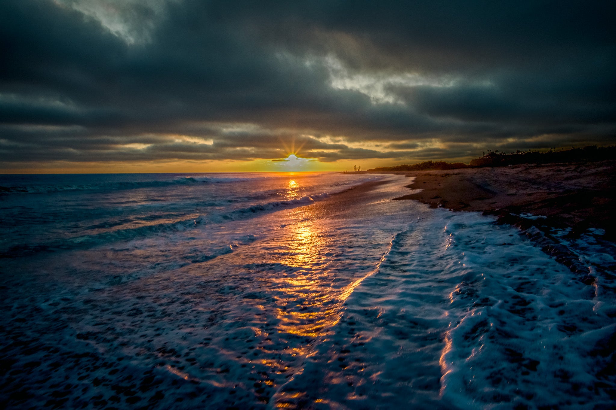 Golden Break at Lower Trestles – San Clemente Sunset
