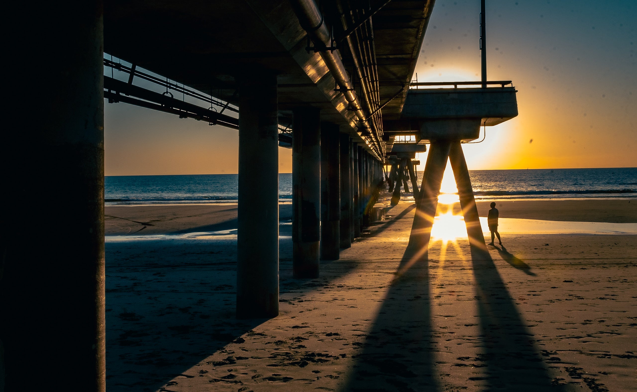 Venice Beach  Pier Sunset